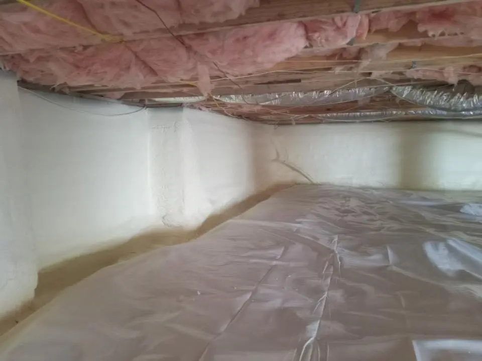 Crawl space encapsulation with closed-cell spray foam for Attic Insulation in Maumee